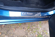 Carmos Door Sill Protectors (4pcs, Stainless Steel) for Citroen C-4 Picasso 2006-2013 - image 1
