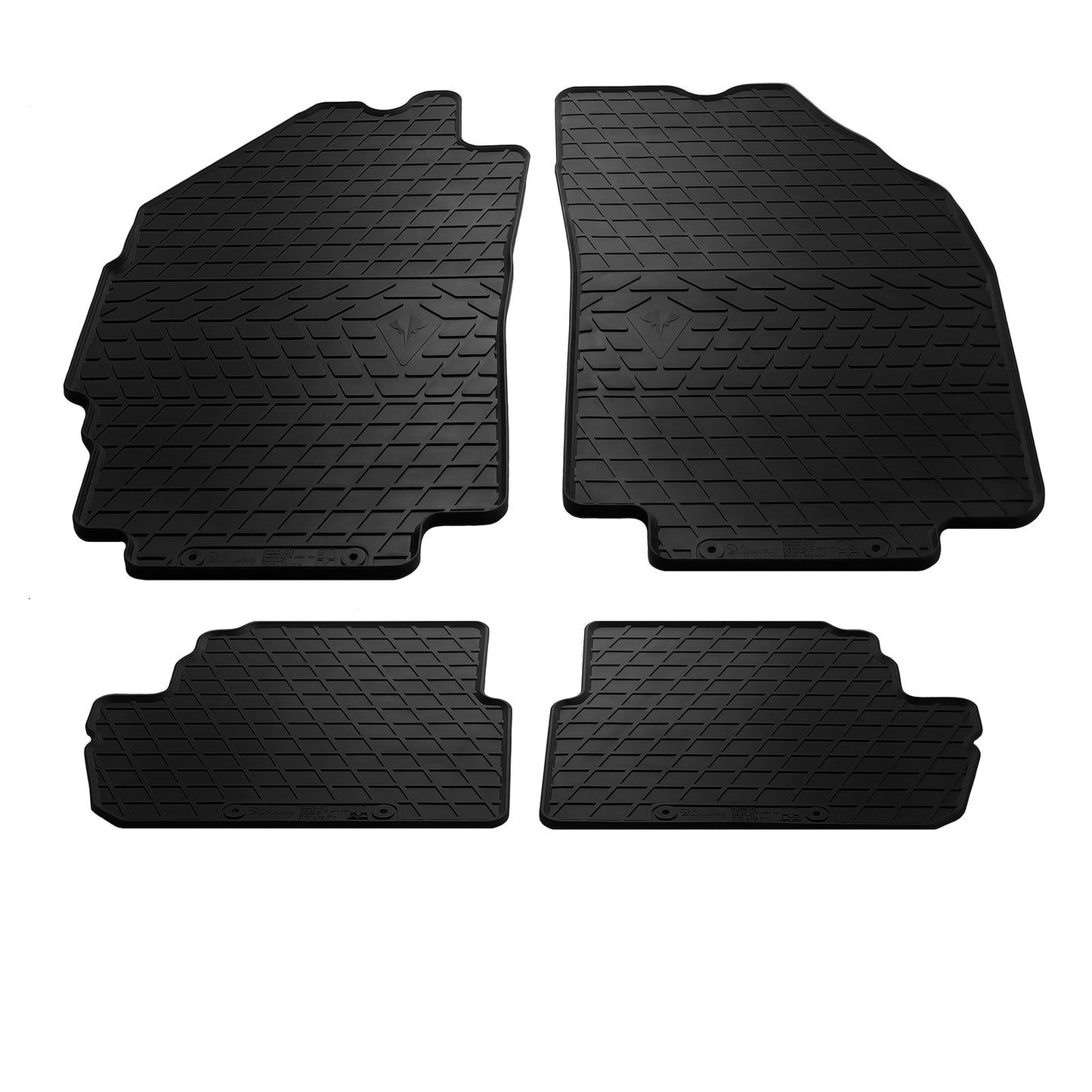 Rubber Floor Mats (4 pcs, Stingray Premium) for Chevrolet Spark 2009-2015 - image 1