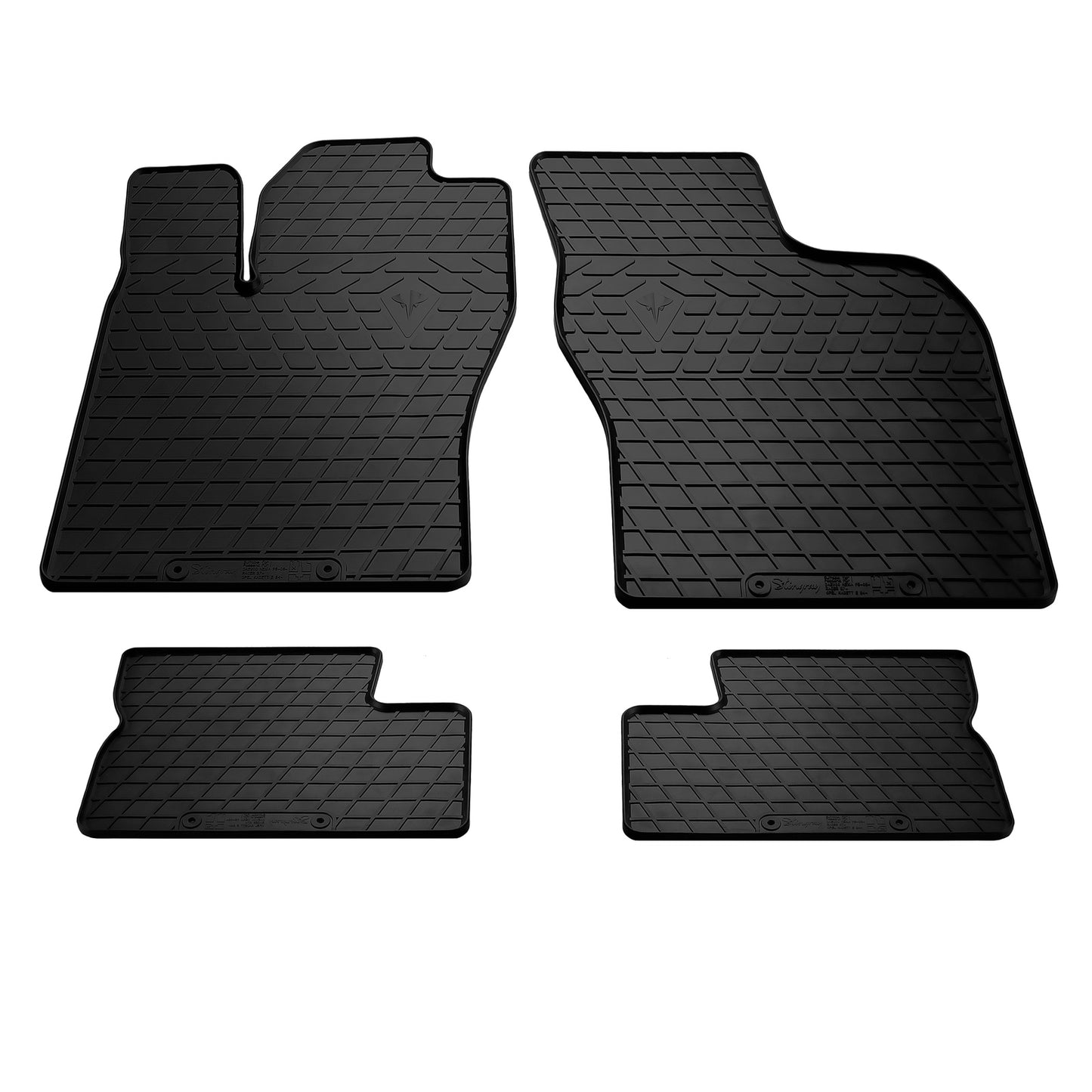 Rubber Floor Mats (4 pcs, Stingray Premium) for Opel Kadett 1984-1991 - image 1
