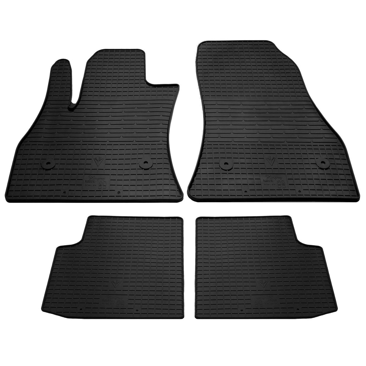 500L rubber mats (4 PCs, Premium Stingray) for Fiat 500/500L - Reelken Auto
