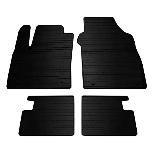 Rubber Floor Mats 500 (4 pcs, Stingray Premium) for Fiat 500/500L 2013-2022 - image 1