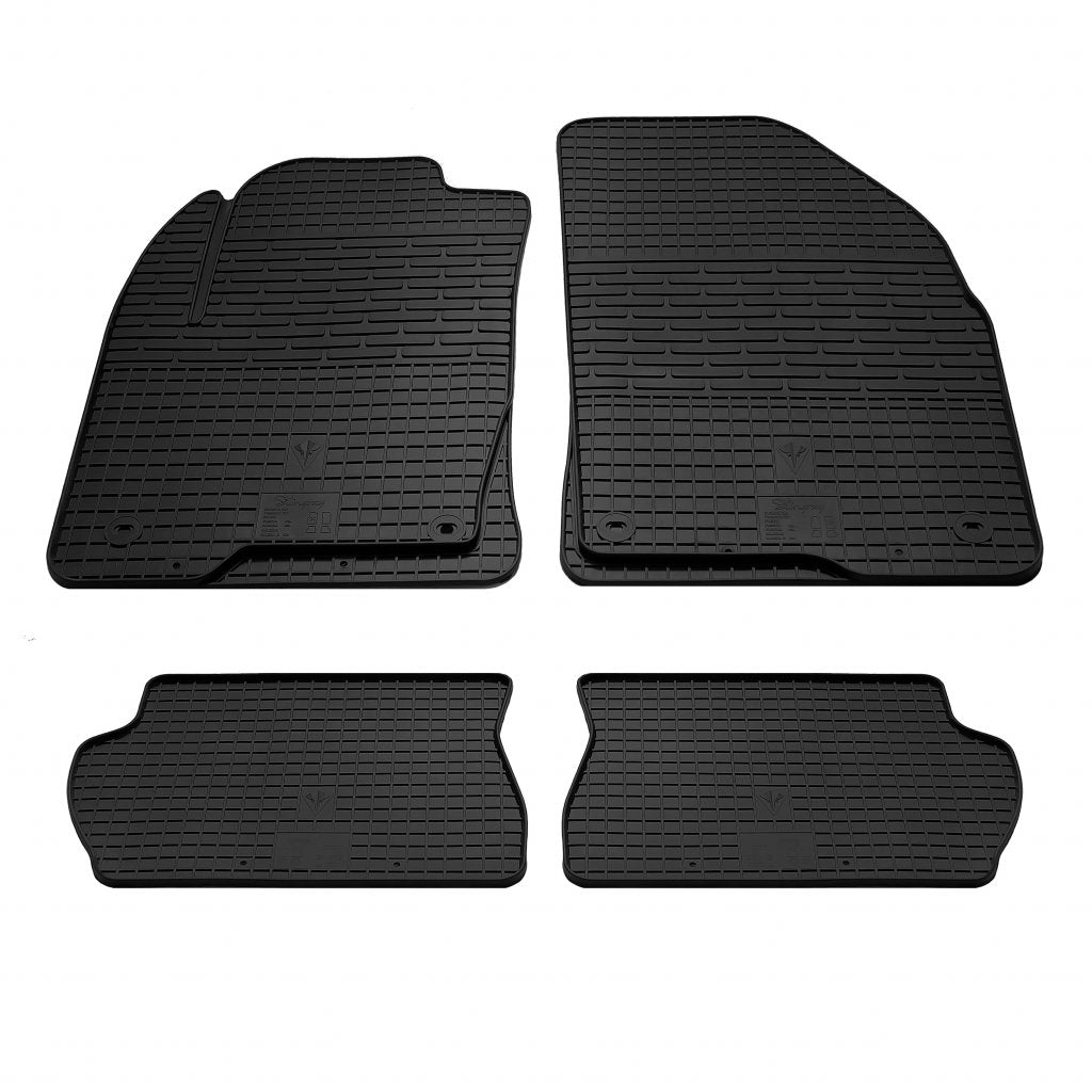 Rubber Floor Mats (4 pcs, Stingray Premium) for Mazda 2 2003-2007 - image 1