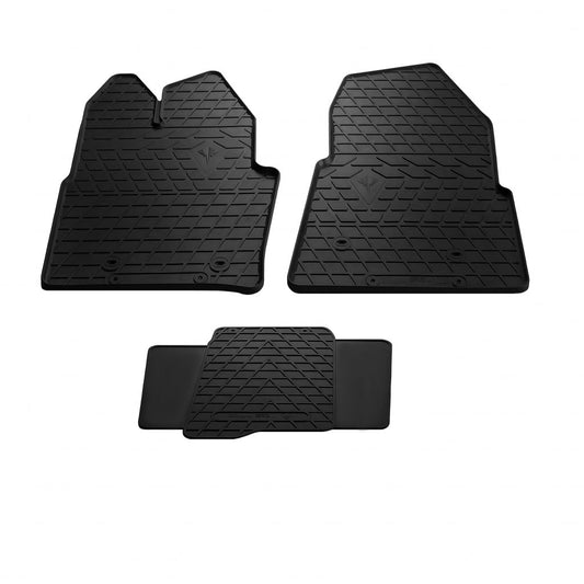 Rubber Floor Mats (3 pcs, Stingray Premium) for Ford Transit 2014- - image 1