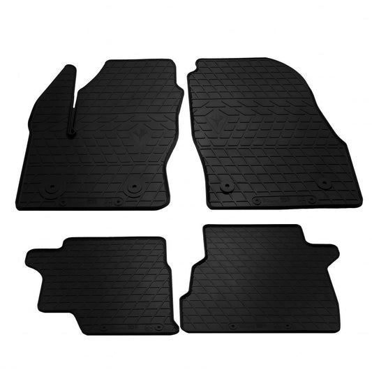 Rubber floor mats for Transit Connect (4 pcs, Stingray Premium) for Ford Connect 2014-2021 - image 1