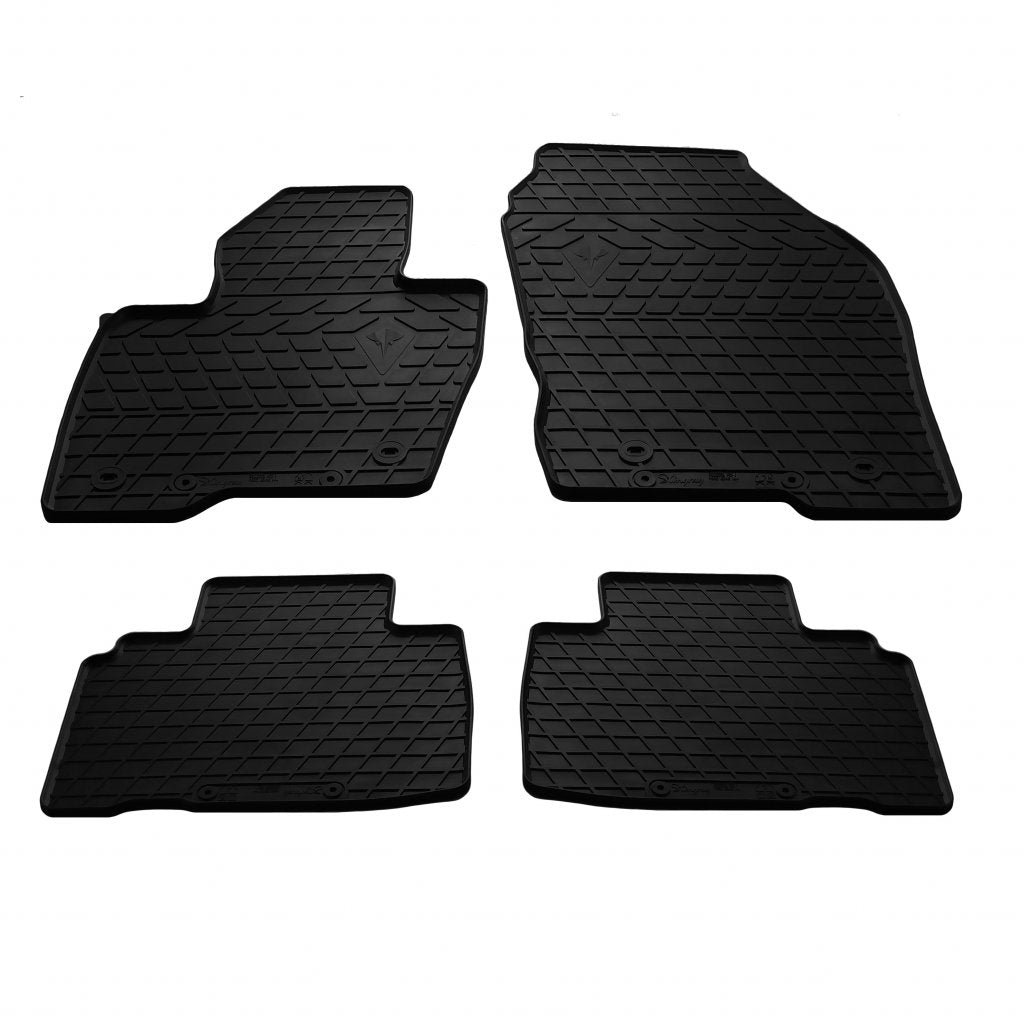 Rubber Floor Mats (4 pcs, Stingray Premium) for Ford Edge 2014-2024 - image 1