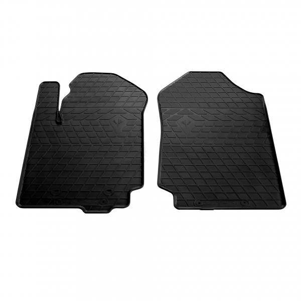 Rubber mats 2-piece (aluminum, rubber) for Ford Ranger 2011-2022 - Reelken Auto