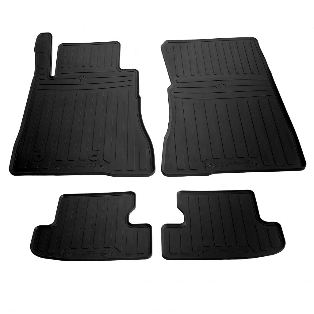 Rubber Floor Mats (4 pcs, Stingray Premium) for Ford Mustang 2015-2023 - image 1