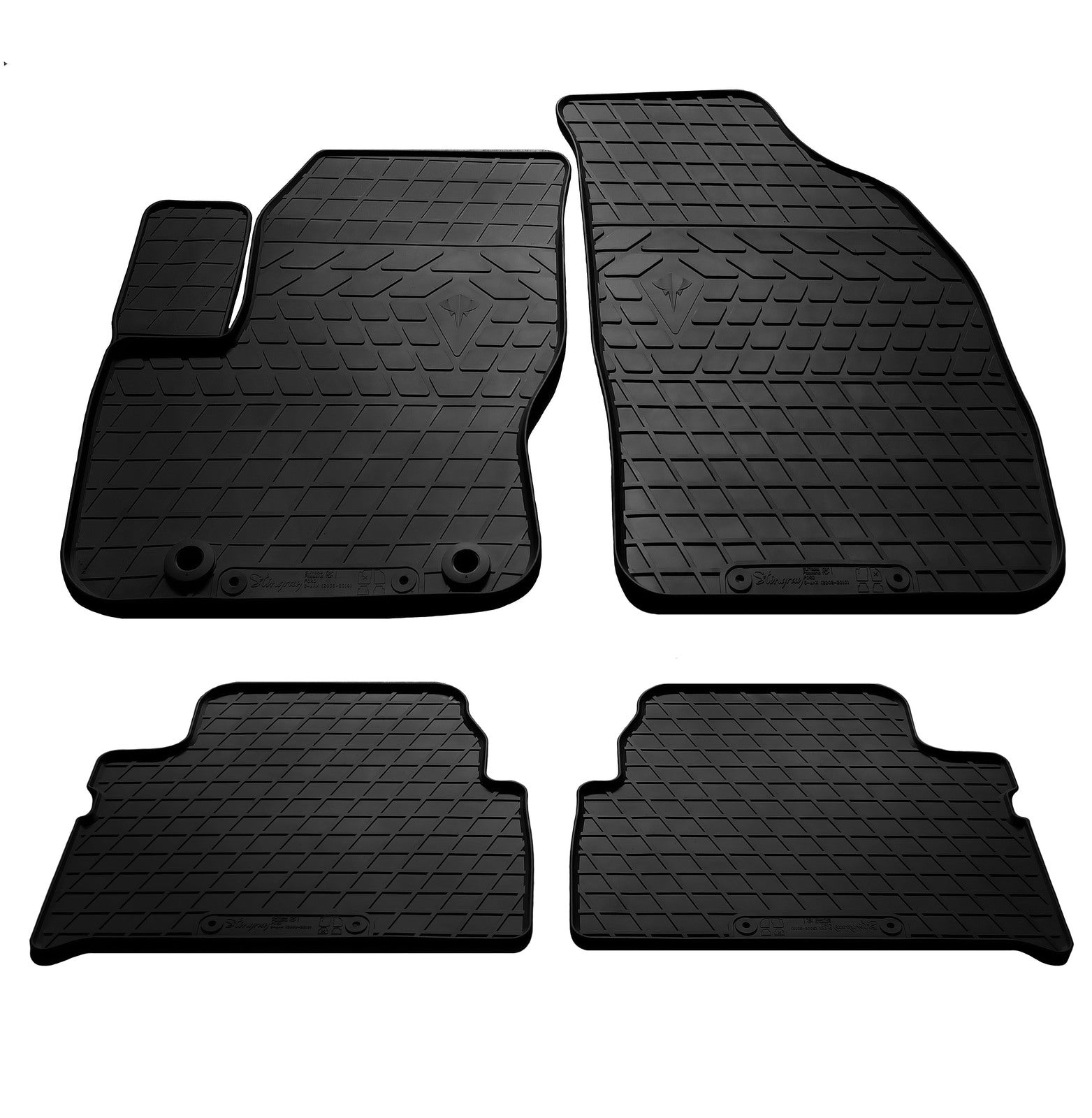 Rubber Floor Mats (4 pcs, Stingray Premium) for Ford C-Max 2004-2010 - image 1