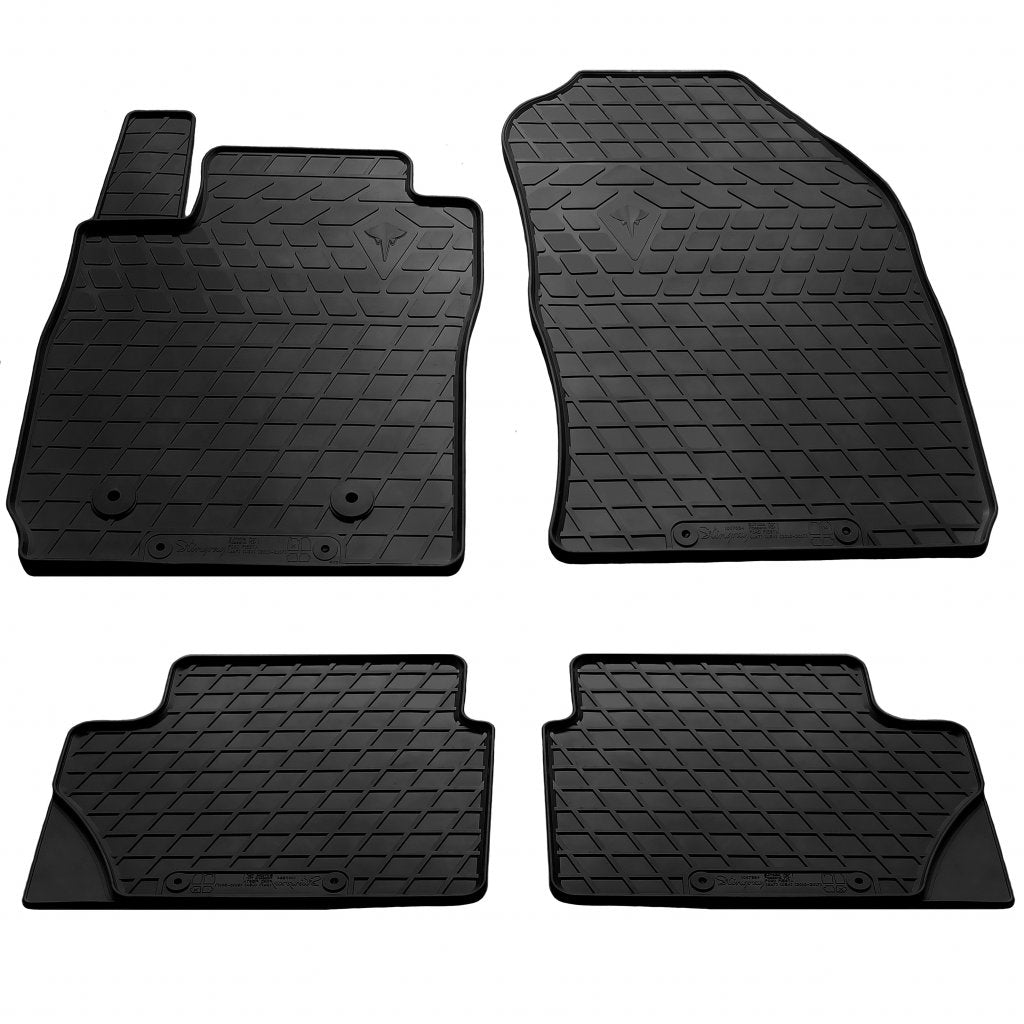Rubber floor mats for USA (4 pcs, Stingray Premium) for Ford Fiesta 2008-2017 - image 1