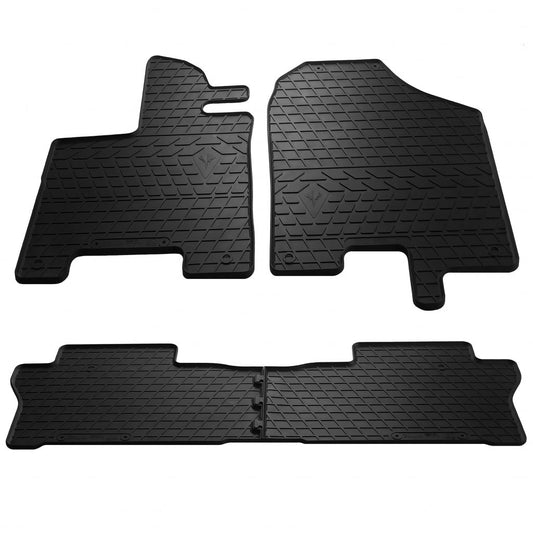 Rubber Floor Mats (4 pcs, Stingray Premium) for Honda Pilot 2015-2022 - image 1