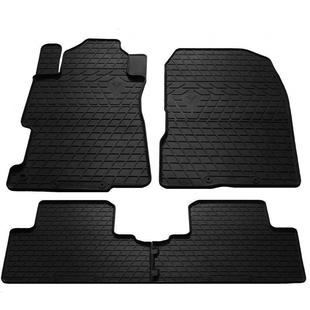 Rubber mats (4 PCs, Premium Stingray) for Honda Civic Sedan VII 2001-2006 - Reelken Auto