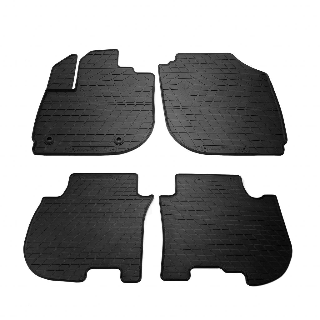 Rubber Floor Mats (4 pcs, Stingray Premium) for Honda FIT/Jazz 2014- - image 1