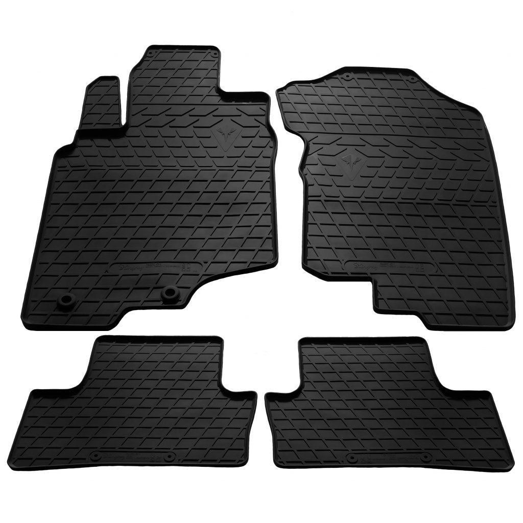 Rubber Floor Mats (4 pcs, Stingray Premium) for Honda Insight II 2009-2014 - image 1