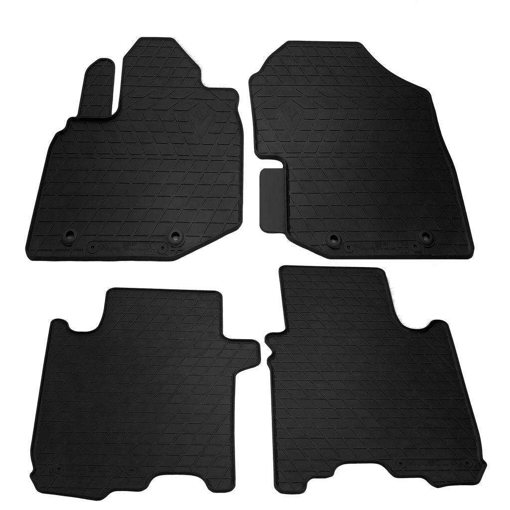 Rubber Floor Mats (4 pcs, Stingray Premium) for Honda FIT/Jazz 2009-2013 - image 1