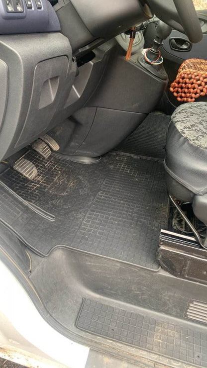 Rubber mats (2 pieces, Polytep) for Opel Vivaro 2015-2019 - Reelken Auto