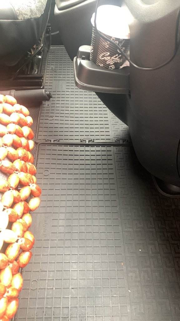 Rubber mats (2 pieces, Polytep) for Opel Vivaro 2015-2019 - Reelken Auto