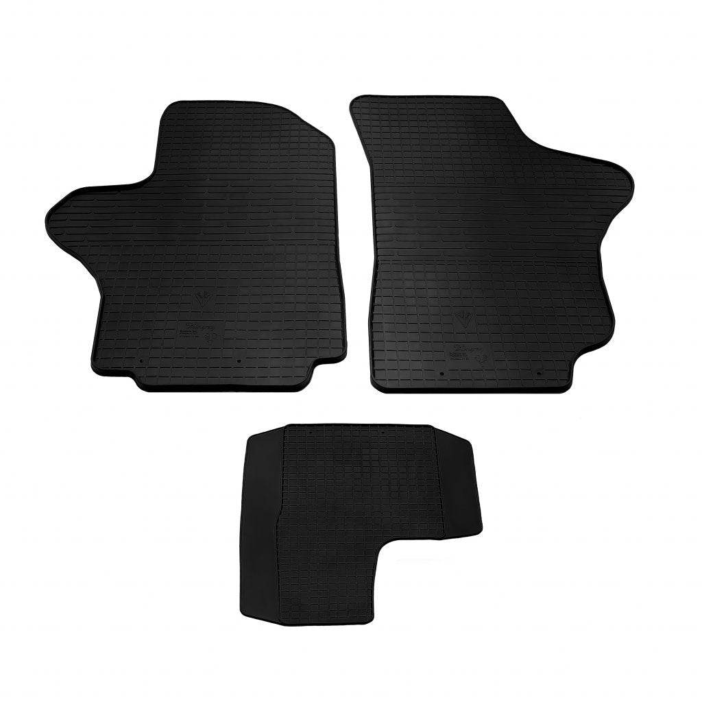 Rubber mats (3 piece set, Premium Stingray) for Hyundai H200, H1, Starex 1998-2007 - Reelken Auto