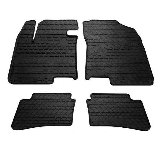 Rubber mats (4 PCs, Premium Stingray) for Hyundai I-20 2008-2012 - Reelken Auto