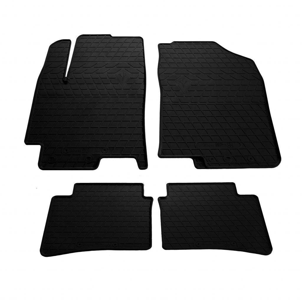 Rubber mats (4 PCs, Premium Stingray) for Hyundai Accent 2017-2023 - Reelken Auto