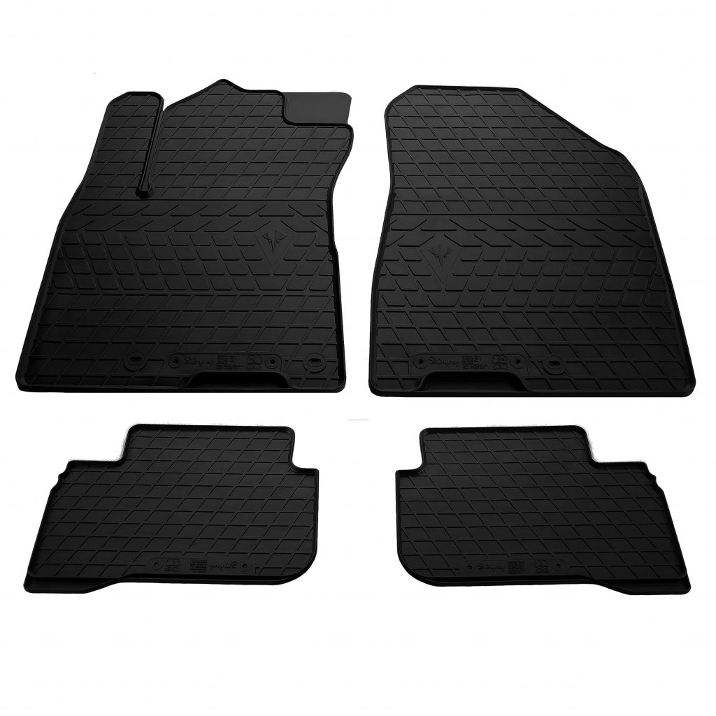 Rubber Floor Mats (4 pcs, Stingray Premium) for Hyundai Ioniq 2016-2022 - image 1