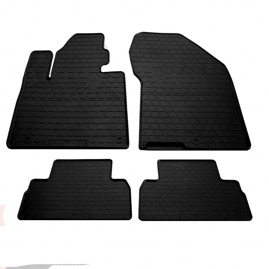 Rubber Floor Mats (4 pcs, Stingray Premium) for Hyundai Santa Fe 4 2018-2023 - image 1