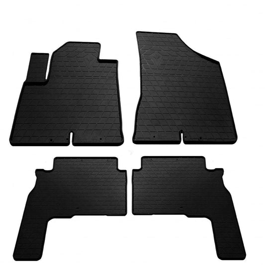Rubber mats 2006-2010 (4 pcs, Stingray Premium) for Hyundai Santa Fe 2 2006-2012 - Reelken Auto