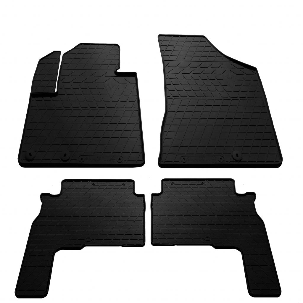 Rubber Floor Mats 2010-2012 (4 pcs, Stingray Premium) for Hyundai Santa Fe 2 2006-2012 - image 1