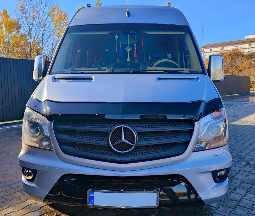 Hood Deflector 2013+ (V1, EuroCap) for Mercedes Sprinter W906 2006-2018 - image 11