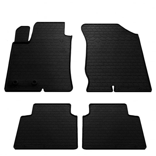 Rubber mats (4 pcs, Stingray Premium) for Hyundai Sonata YF 2010-2014 - Reelken Auto