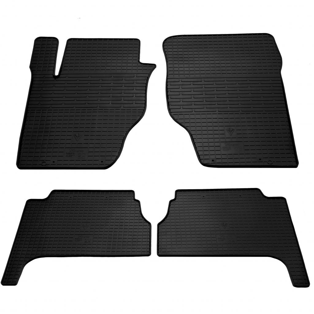 Rubber Floor Mats (4 pcs, Stingray Premium) for Kia Sorento I BL 2002-2009 - image 1