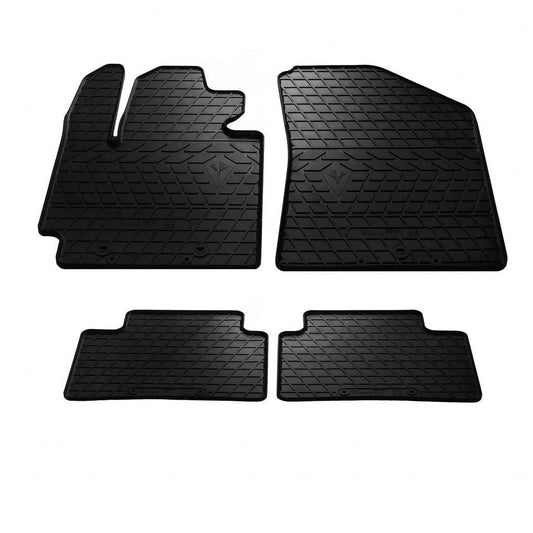 Rubber mats (4 PCs, Premium Stingray) for Kia Soul II 2013-2018 - Reelken Auto