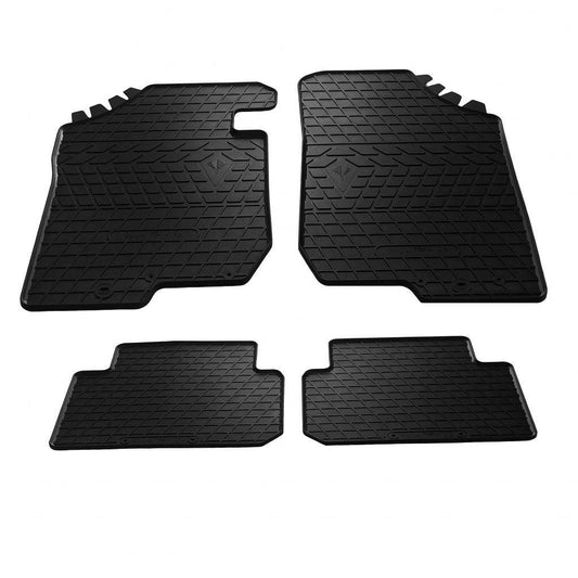 Rubber mats (4 PCs, Premium Stingray) for Kia Carens 1999-2012 - Reelken Auto