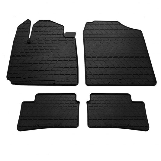 Rubber mats (4 PCs, Premium Stingray) for Kia Picanto 2016↗ - Reelken Auto