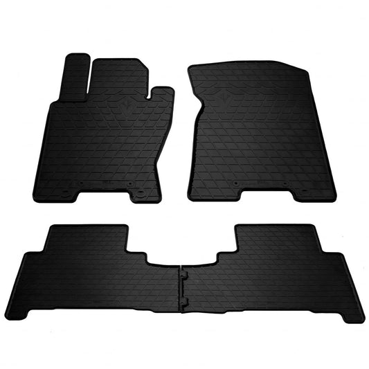 Rubber Floor Mats (4 pcs, Stingray Premium) for Kia Mohave 2008-2016 - image 1