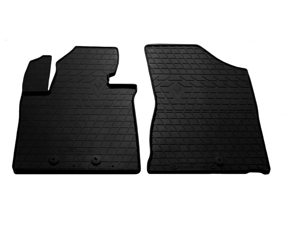 Front Rubber Floor Mats 2012-2014 (2 pcs, Stingray Premium) for Kia Sorento II XM 2009-2014 - image 1