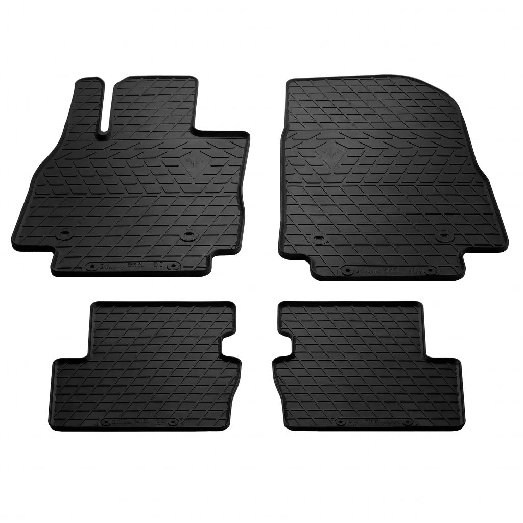 Rubber Floor Mats Stingray (4 pcs) for Mazda 2 2014-2022 - image 1