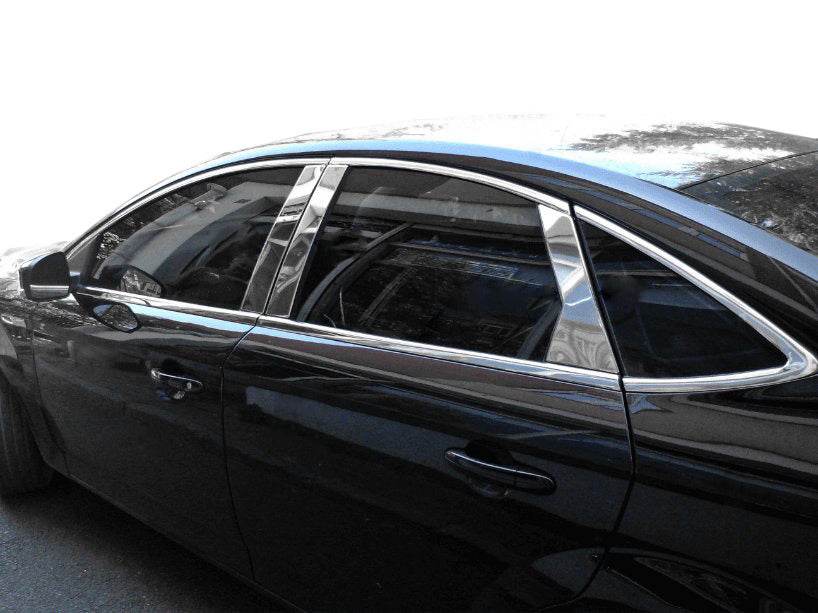 Door pillar molding (stainless) for Ford Mondeo 2008-2014 - Reelken Auto
