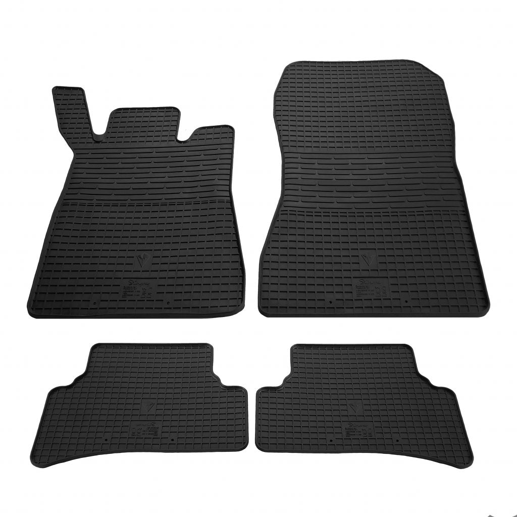 Rubber Floor Mats (4 pcs, Stingray Premium) for Mercedes C-class W203 2000-2007 - image 1