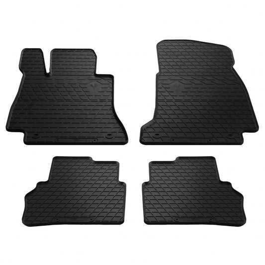 Rubber Floor Mats (4 pcs, Stingray Premium) for Mercedes E-сlass W213 2016-2023 - image 1