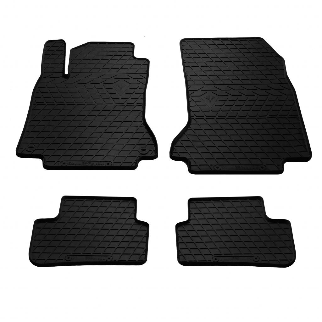 Rubber Floor Mats (4 pcs, Stingray Premium) for Mercedes GLA X156 2014-2019 - image 1