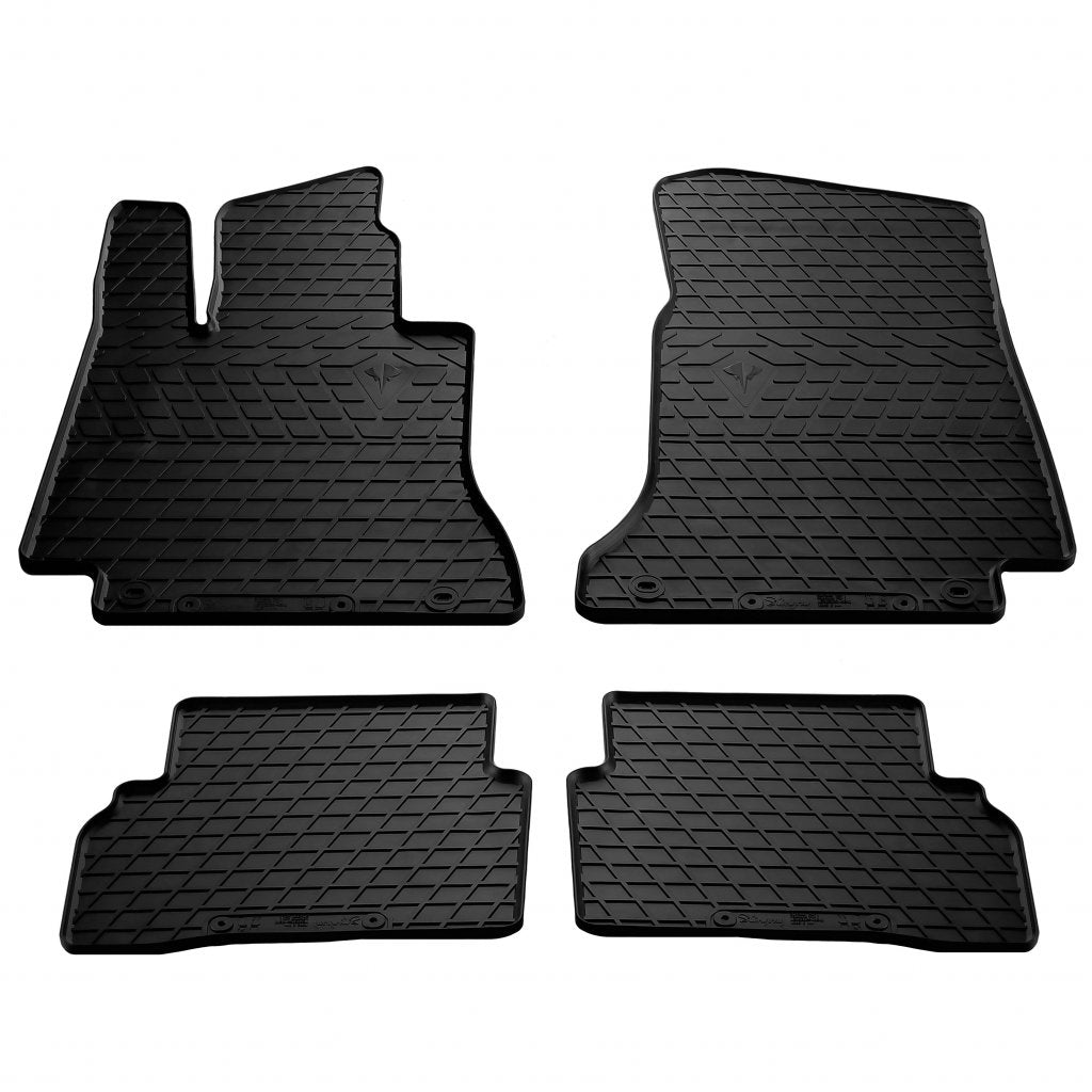 Rubber Floor Mats (4 pcs, Stingray Premium) for Mercedes C-сlass W205 2014-2021 - image 1