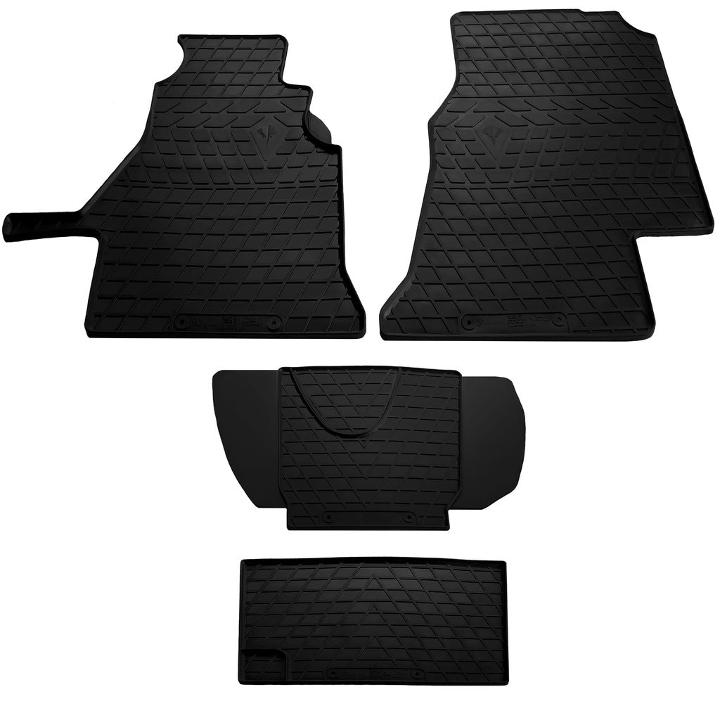 Rubber Floor Mats (3 pcs, Stingray) for Volkswagen LT 1995-2006 - image 2