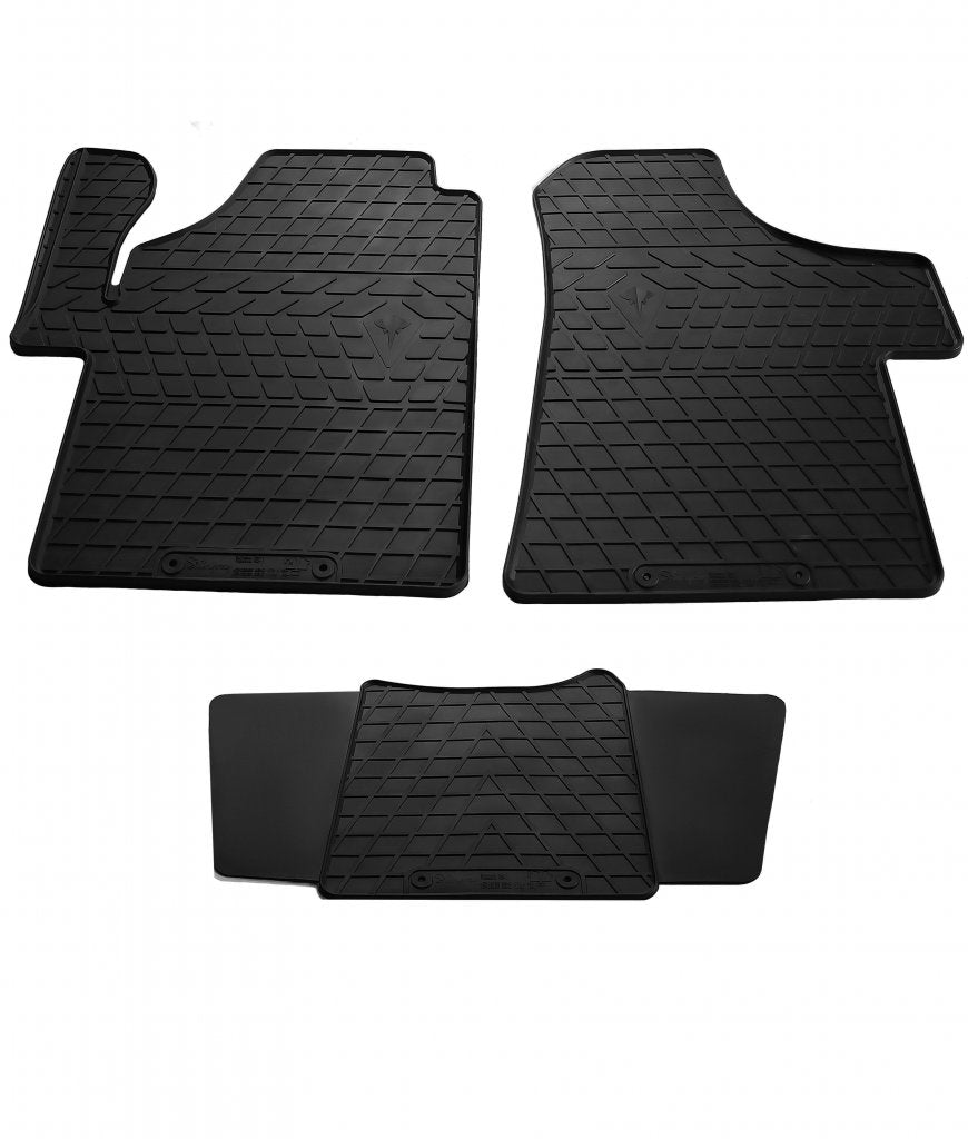 Rubber Floor Mats (3 pcs, Stingray) for Mercedes Vito W639 2004-2014 - image 1