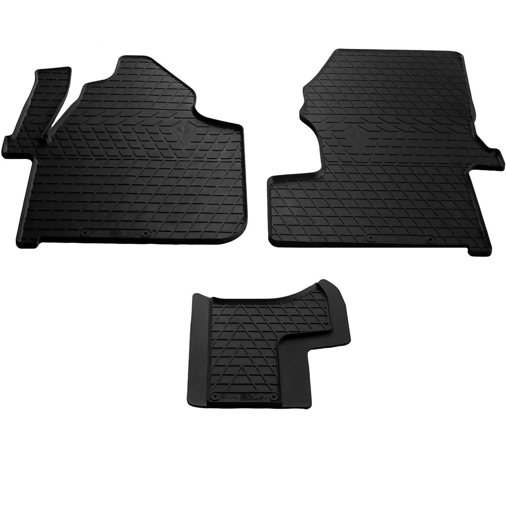 Rubber Floor Mats (3 pcs, Stingray) for Mercedes Sprinter W906 2006-2018 - image 1