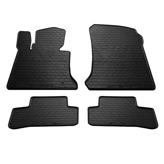 Rubber mats (4 PCs, Premium Stingray) for Mercedes GLK class X204 - Reelken Auto