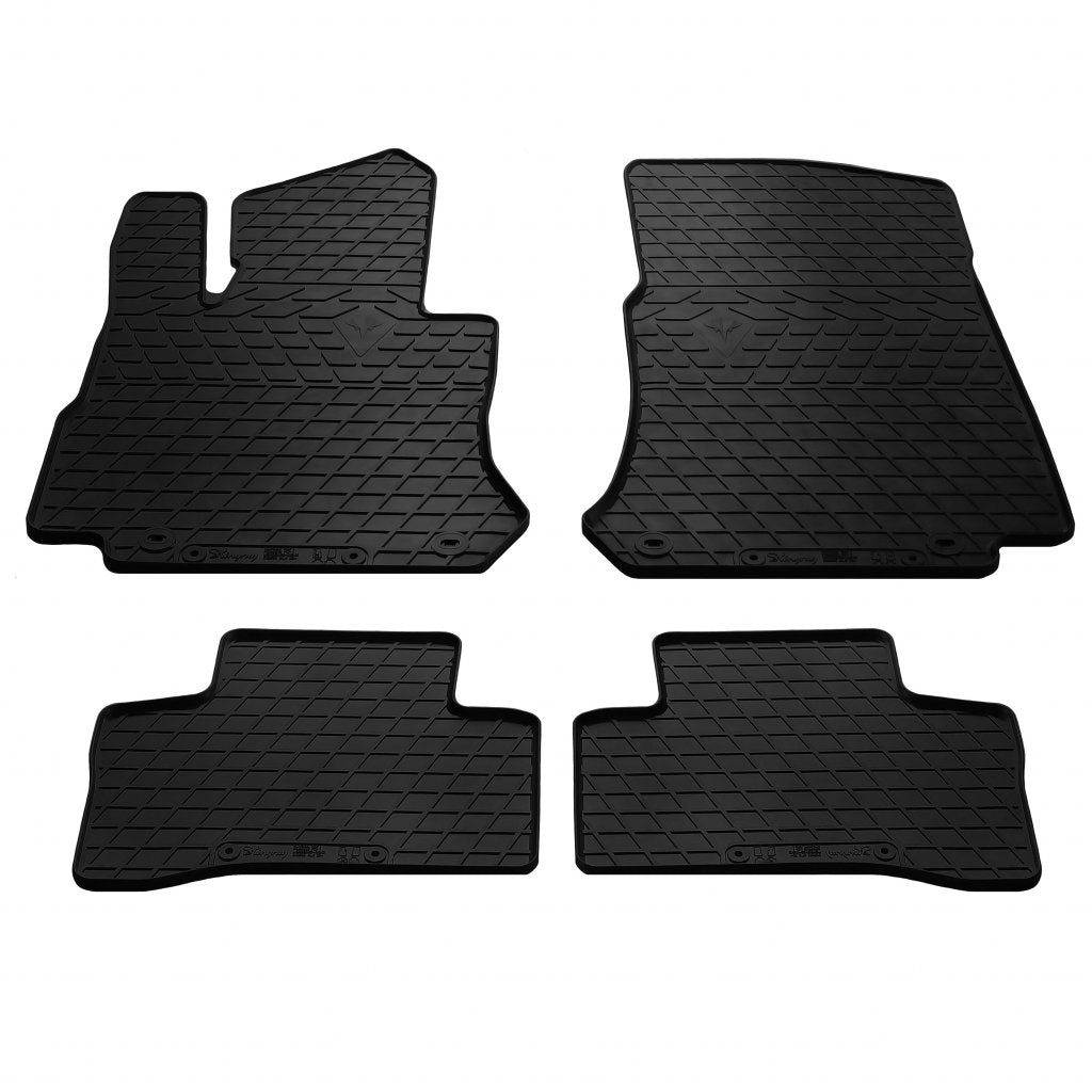 Rubber Floor Mats (4 pcs, Stingray Premium) for Mercedes GLC X253 2015-2022 - image 1