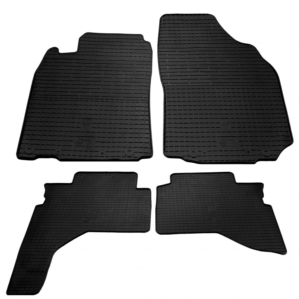 Rubber Floor Mats (4 pcs, Stingray Premium) for Mitsubishi Pajero Sport 1996-2007 - image 1