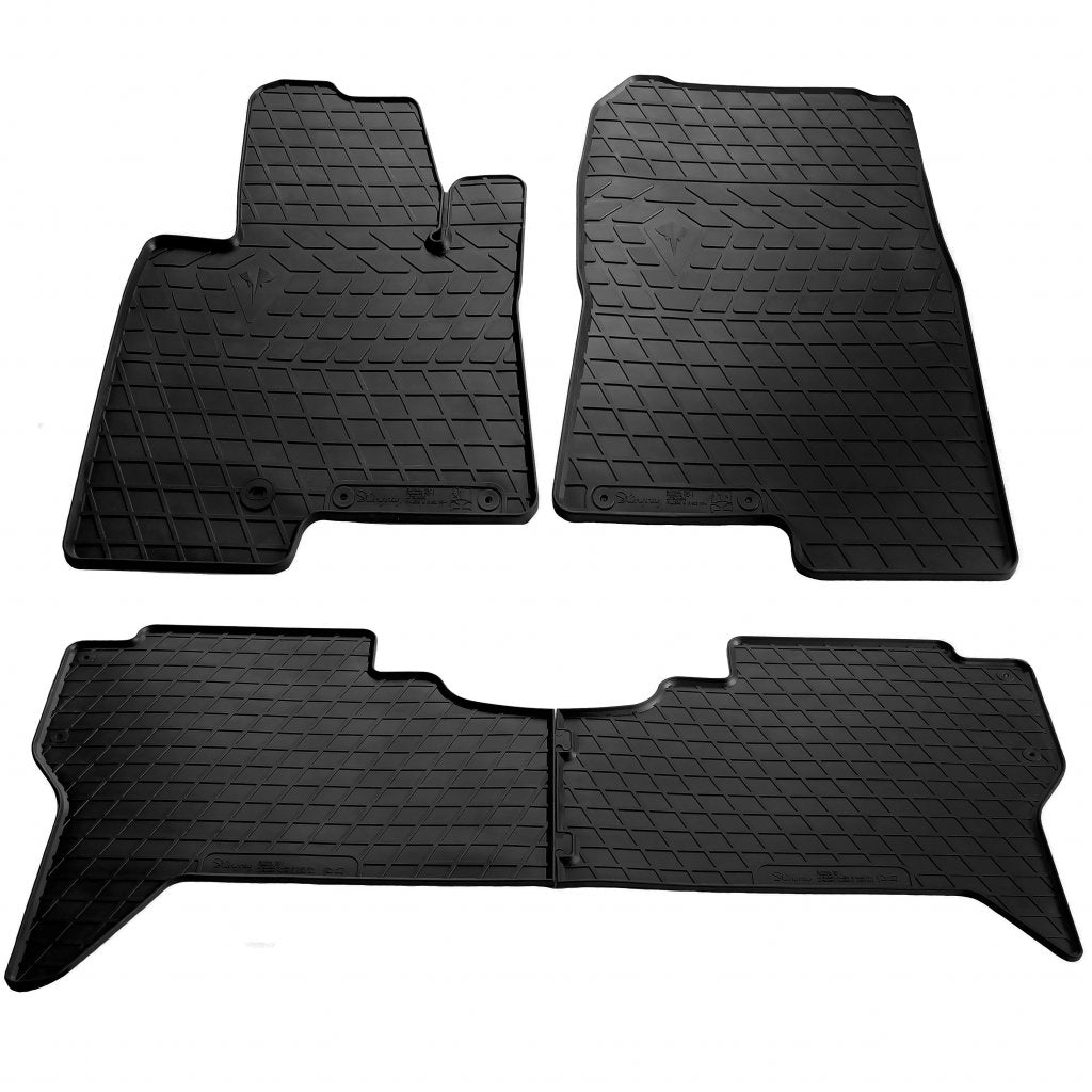 Rubber Floor Mats (4 pcs, Stingray Premium) for Mitsubishi Pajero Wagon III 1999-2006 - image 1