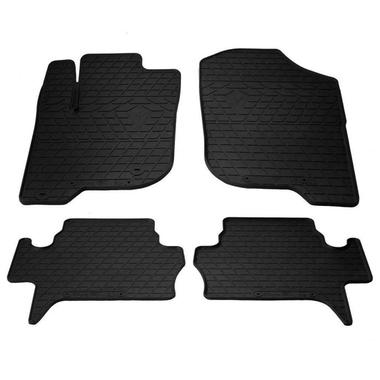 Rubber mats (4 PCs, Premium Stingray) for Mitsubishi Pajero Sport 2008-2015 - Reelken Auto