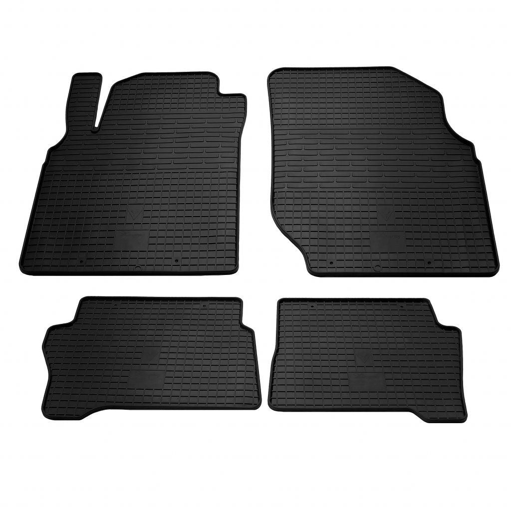 Rubber Floor Mats (4 pcs, Stingray Premium) for Nissan Almera B10 Classic 2006-2012 - image 1